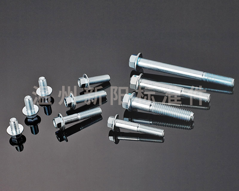 -Q184 -Q185 -GB16674 -外六角法蘭螺栓 -8.8級 -藍(lán)白鋅