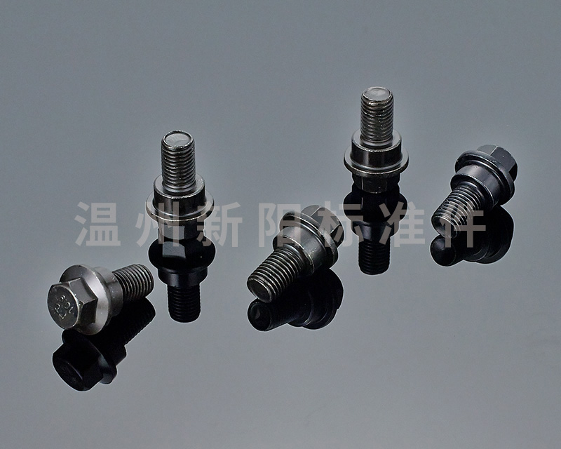 -外六角法蘭螺栓-非標(biāo)螺栓 -黑色達克羅 -8.8級 -10.9級  法蘭臺階螺栓