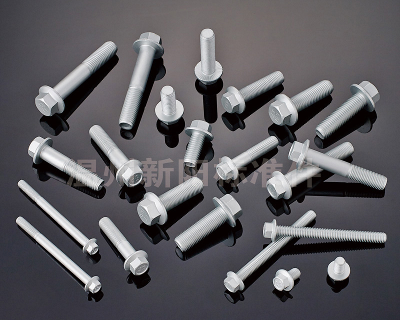 -Q184 -Q185 -GB16674 -外六角法蘭螺栓 -銀色達克羅-8.8級 -10.9級 法蘭螺栓