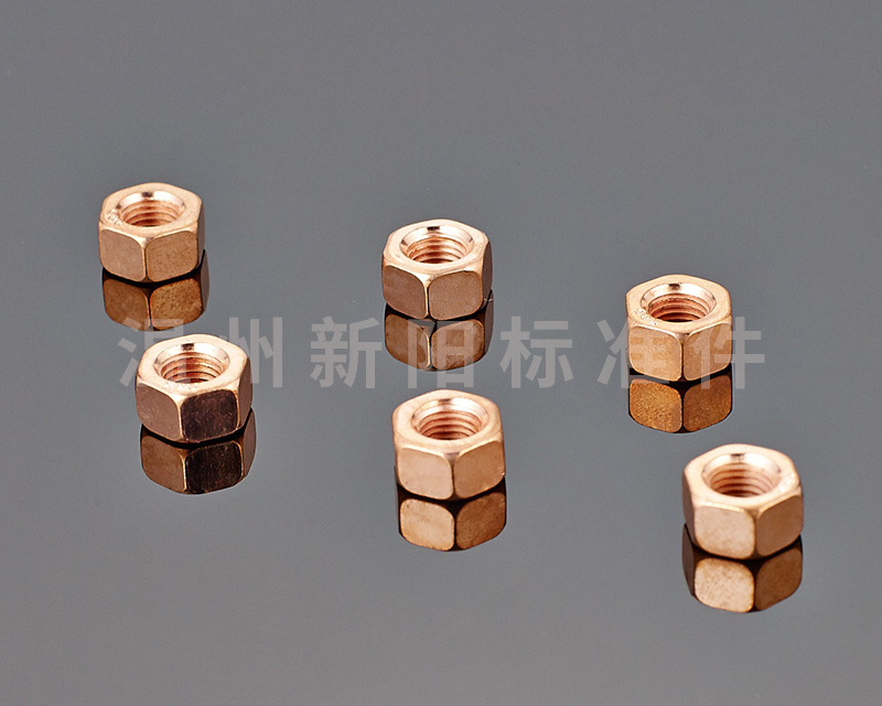 -6187 鐵片鎖緊 -6187壓三點鎖緊 -非標(biāo)螺母 鍍銅六角螺母