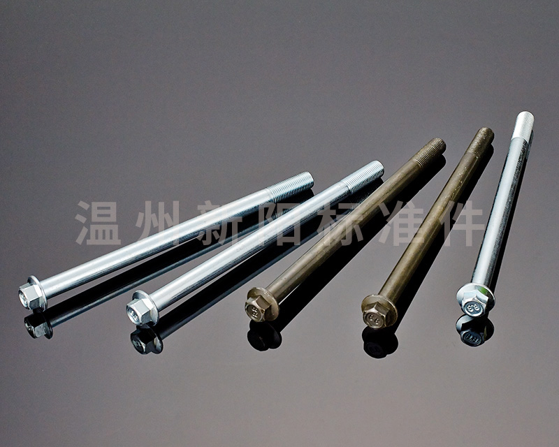 -Q184 -Q185 -GB16674 -外六角法蘭螺栓-8.8級(jí) -10.9級(jí) -藍(lán)白鋅 鍍鋅 長(zhǎng)軸法蘭螺栓