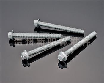 -Q184 -Q185 -GB16674 -外六角法蘭螺栓 -10.9級-銀色達克羅 凹腦全牙加長法蘭螺栓