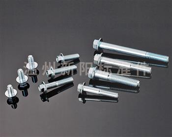 -Q184 -Q185 -GB16674 -外六角法蘭螺栓 -8.8級(jí) -藍(lán)白鋅